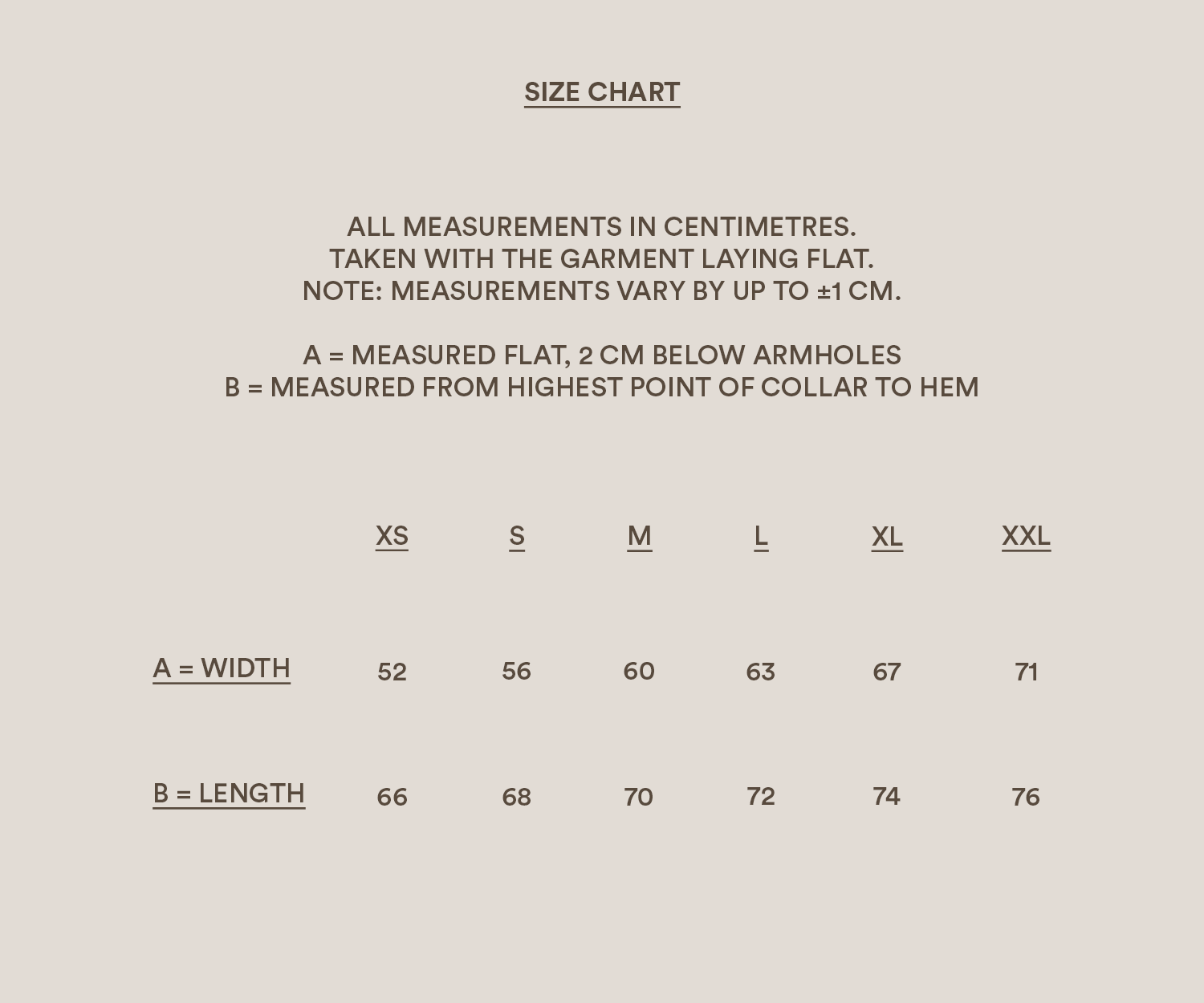 Size guide